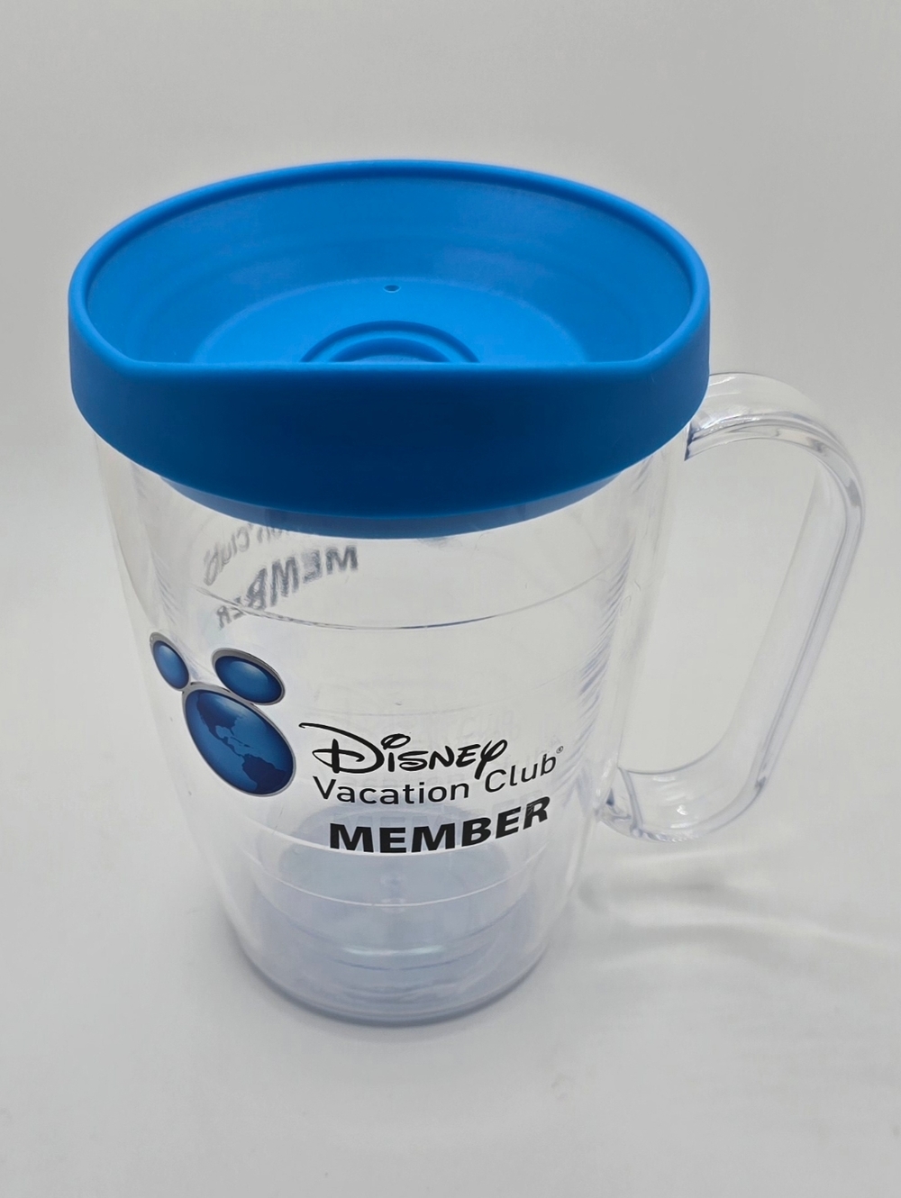 DVC Disney Vacation Club Member 16oz Travel Mug With Handle & Lid EUC